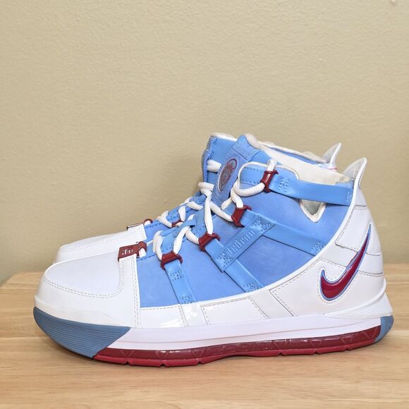 Nike Zoom Lebron III QS Oilers 2019 AO2434-400 Men\'s Size 9 main image 10